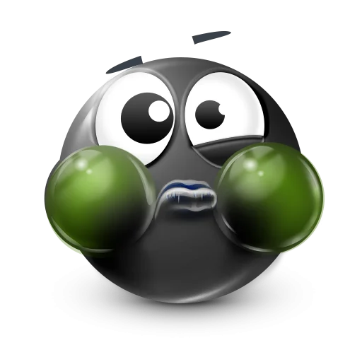 🤩 Стикер «Black Face Emoji» для Telegram