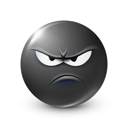 🤩 Стикер «Black Face Emoji» для Telegram