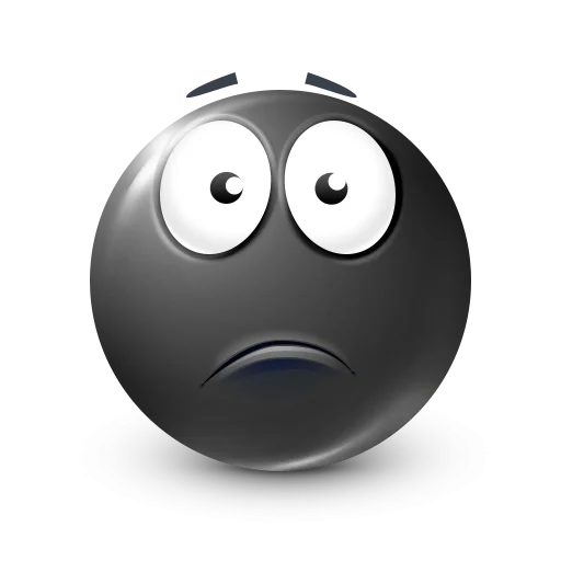🤩 Стикер «Black Face Emoji» для Telegram
