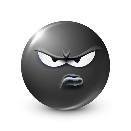 🤩 Стикер «Black Face Emoji» для Telegram