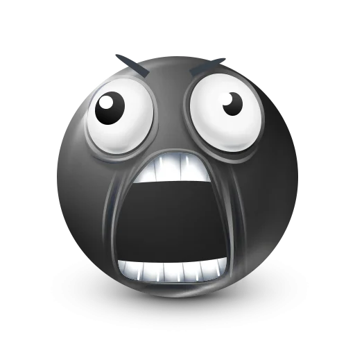 🤩 Стикер «Black Face Emoji» для Telegram