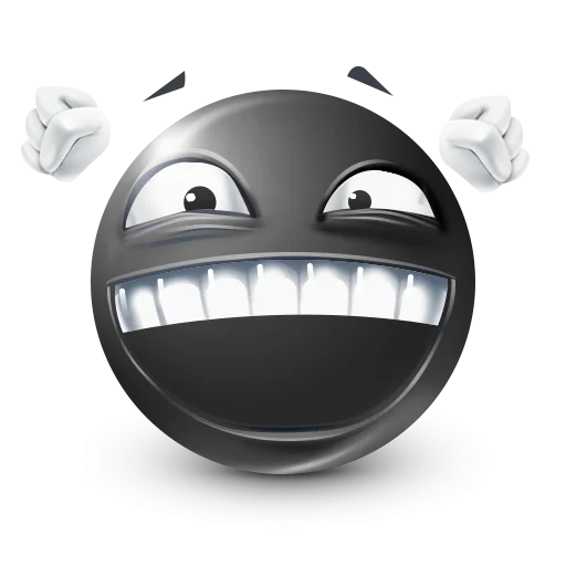 🤩 Стикер «Black Face Emoji» для Telegram