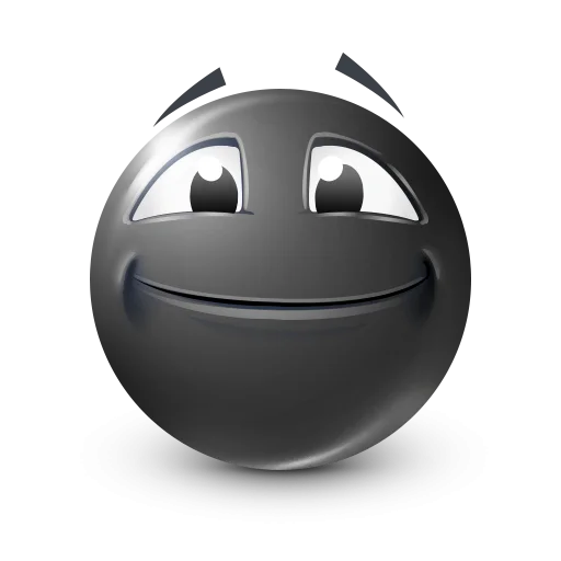 🤩 Стикер «Black Face Emoji» для Telegram