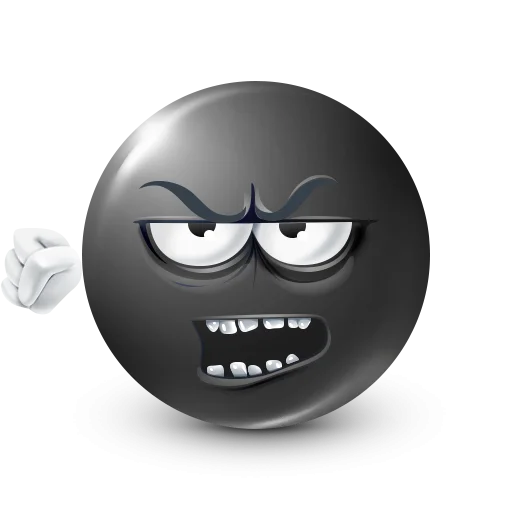 🤩 Стикер «Black Face Emoji» для Telegram
