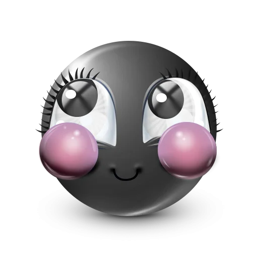 🤩 Стикер «Black Face Emoji» для Telegram