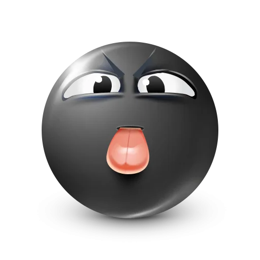 🤩 Стикер «Black Face Emoji» для Telegram