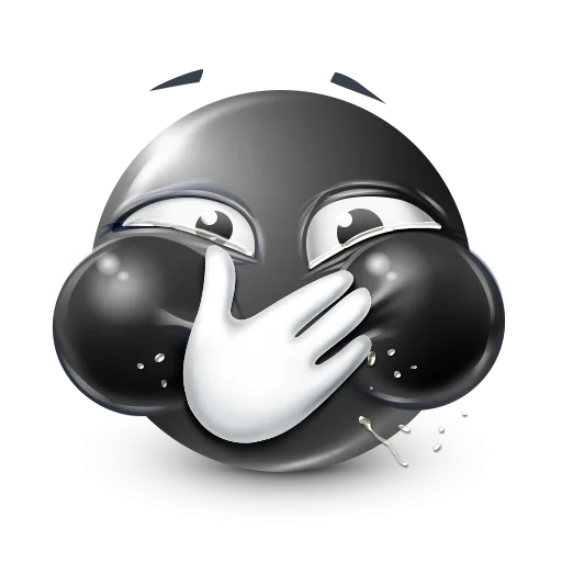 🤩 Стикер «Black Face Emoji» для Telegram