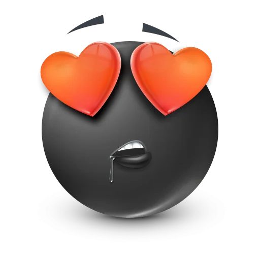 🤩 Стикер «Black Face Emoji» для Telegram