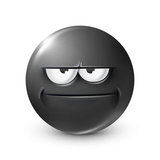 🤩 Стикер «Black Face Emoji» для Telegram