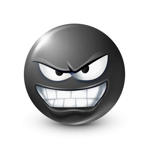 🤩 Стикер «Black Face Emoji» для Telegram