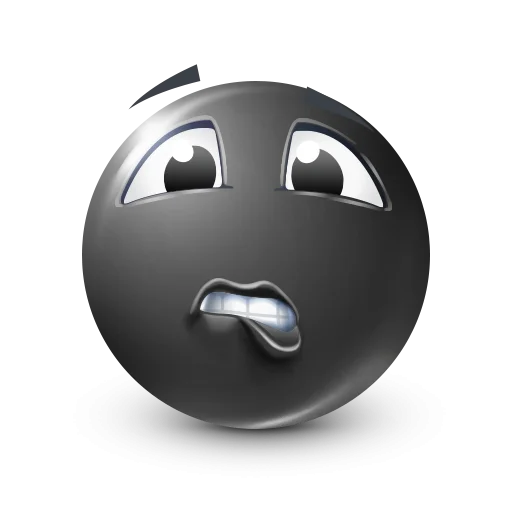 🤩 Стикер «Black Face Emoji» для Telegram