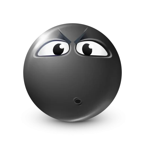 🤩 Стикер «Black Face Emoji» для Telegram