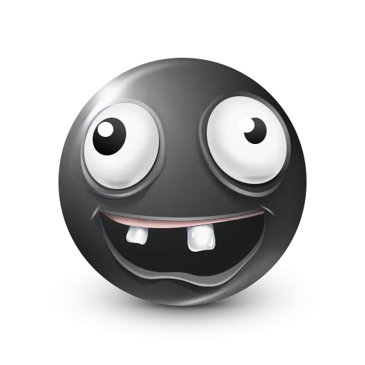 🤩 Стикер «Black Face Emoji» для Telegram