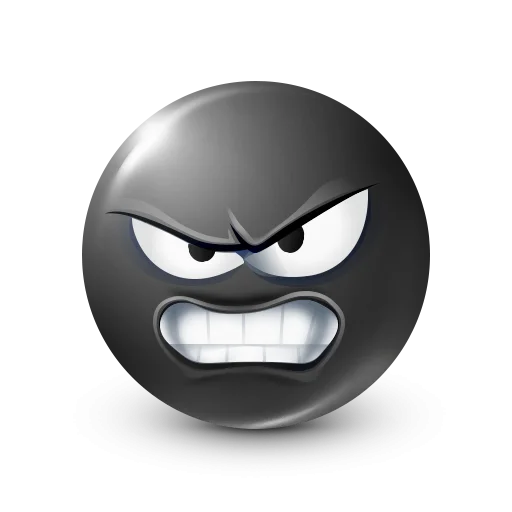🤩 Стикер «Black Face Emoji» для Telegram