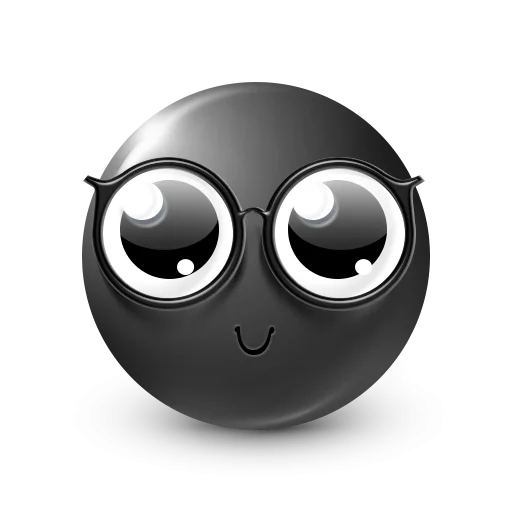 🤩 Стикер «Black Face Emoji» для Telegram