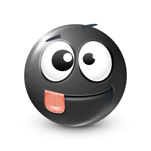 🤩 Стикер «Black Face Emoji» для Telegram