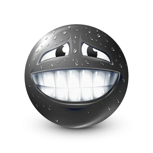 🤩 Стикер «Black Face Emoji» для Telegram