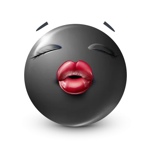 🤩 Стикер «Black Face Emoji» для Telegram