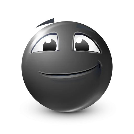 🤩 Стикер «Black Face Emoji» для Telegram