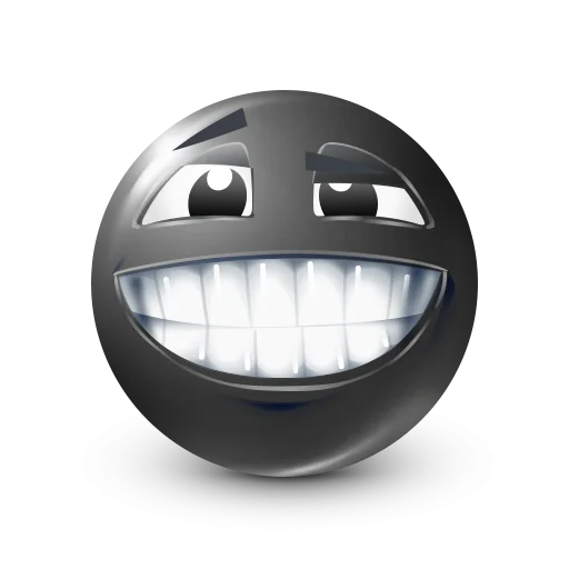 🤩 Стикер «Black Face Emoji» для Telegram