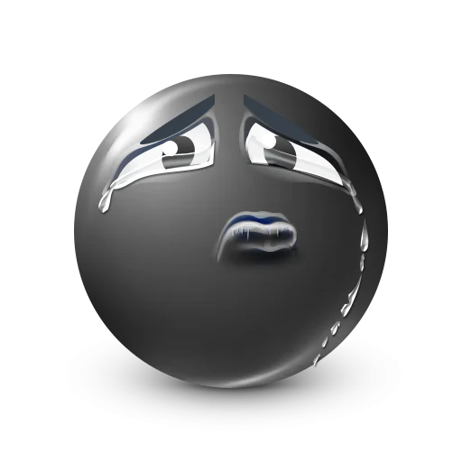 🤩 Стикер «Black Face Emoji» для Telegram