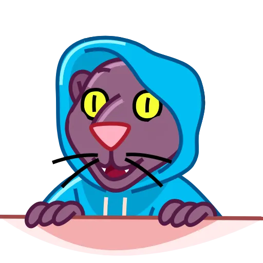 😨 Эмодзи «Black Panther» для Telegram