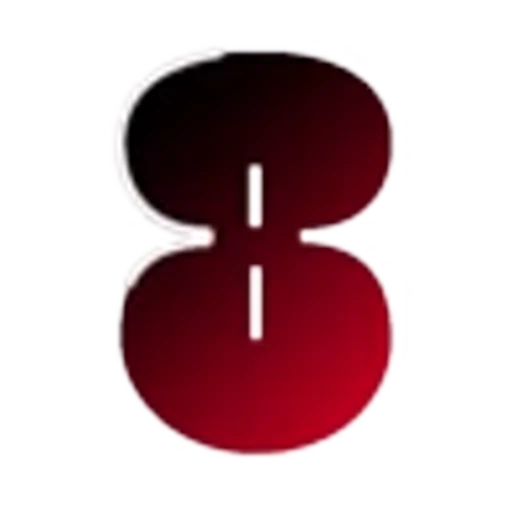 🖤 Эмодзи «Черно-красные буквы, градиент» для Telegram