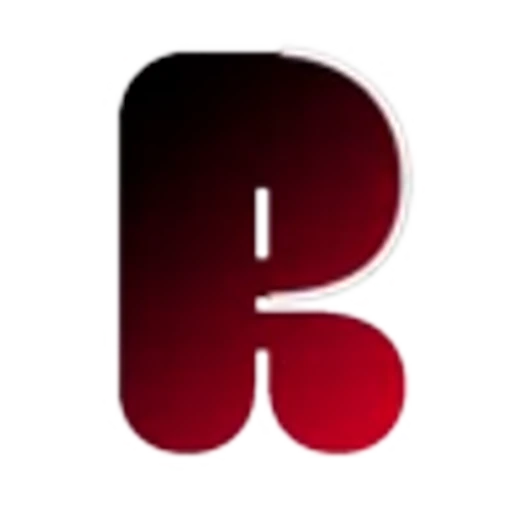 🖤 Эмодзи «Черно-красные буквы, градиент» для Telegram