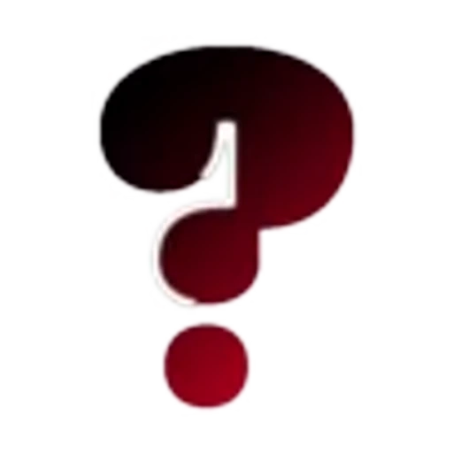 ❓ Эмодзи «Черно-красные буквы, градиент» для Telegram
