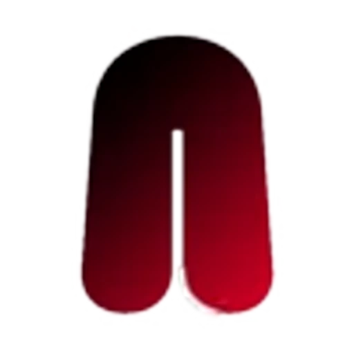 🖤 Эмодзи «Черно-красные буквы, градиент» для Telegram