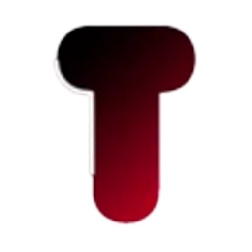 🖤 Эмодзи «Черно-красные буквы, градиент» для Telegram