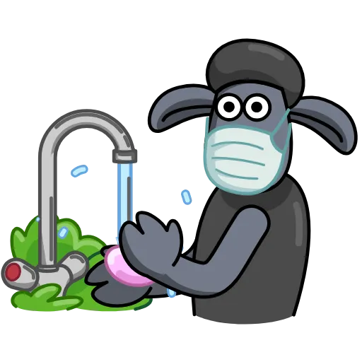 😷 Эмодзи «Black Shaun» для Telegram