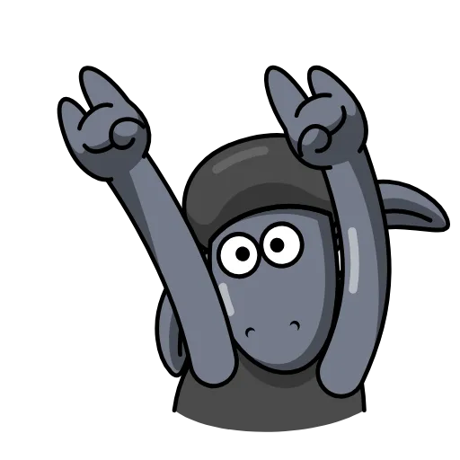 🤟 Эмодзи «Black Shaun» для Telegram