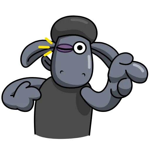 😉 Эмодзи «Black Shaun» для Telegram