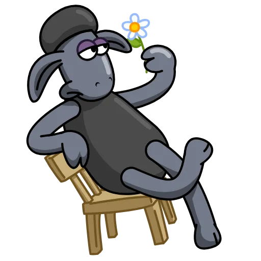 🌼 Эмодзи «Black Shaun» для Telegram