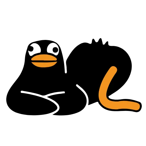 💃 Эмодзи «Black Duck» для Telegram