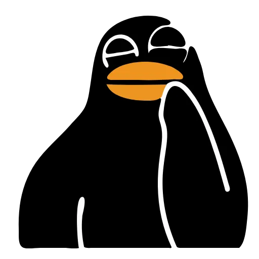 ☝️ Эмодзи «Black Duck» для Telegram