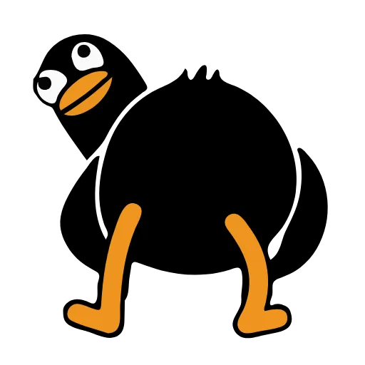 👀 Эмодзи «Black Duck» для Telegram