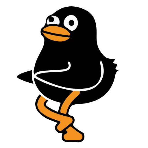🥳 Эмодзи «Black Duck» для Telegram
