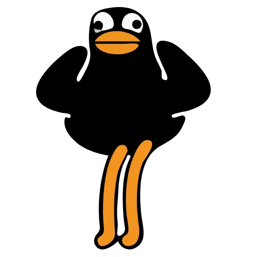 🕺 Эмодзи «Black Duck» для Telegram