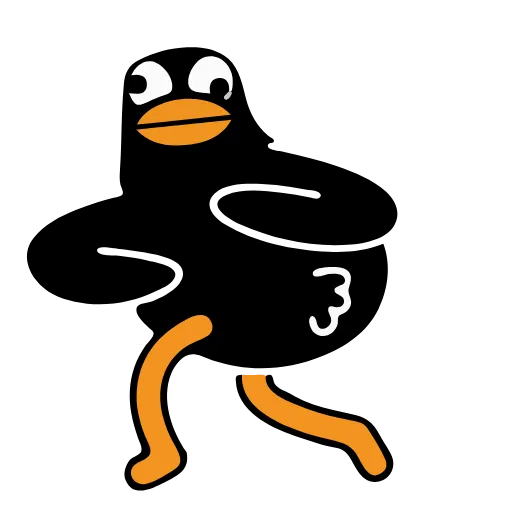 Стикерпак Black Duck для Telegram