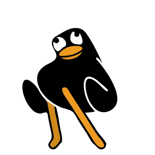 ☺️ Эмодзи «Black Duck» для Telegram