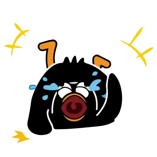 😭 Эмодзи «Black Duck» для Telegram