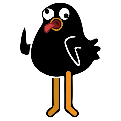 🤪 Эмодзи «Black Duck» для Telegram