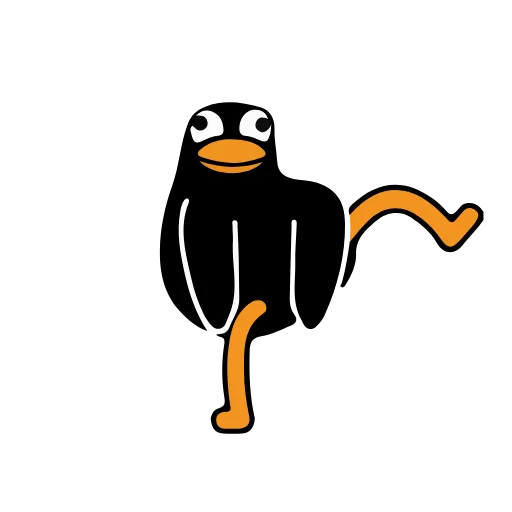 🦶 Эмодзи «Black Duck» для Telegram