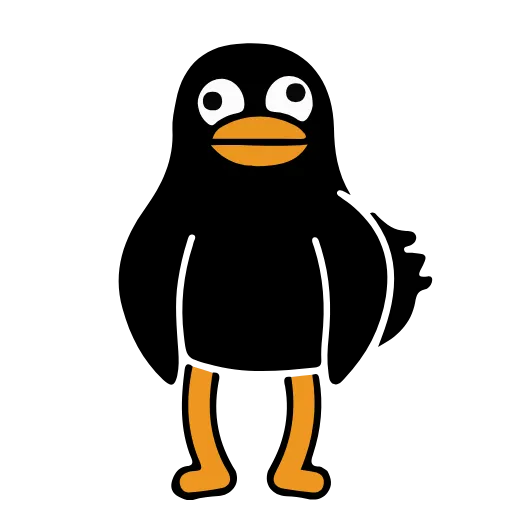 🦵 Эмодзи «Black Duck» для Telegram