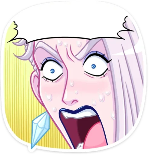 😤 Стикер «Бланш без надписей» для Telegram