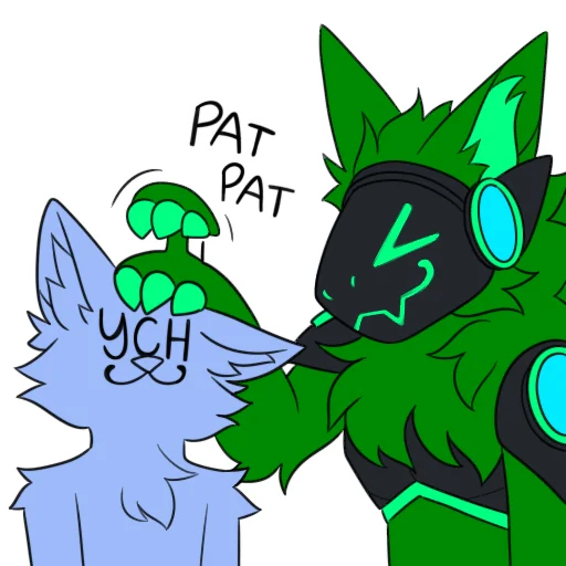 ✋ Стикер «Blass The Protogen 2» для Telegram