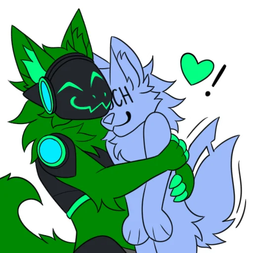 🫂 Стикер «Blass The Protogen 2» для Telegram