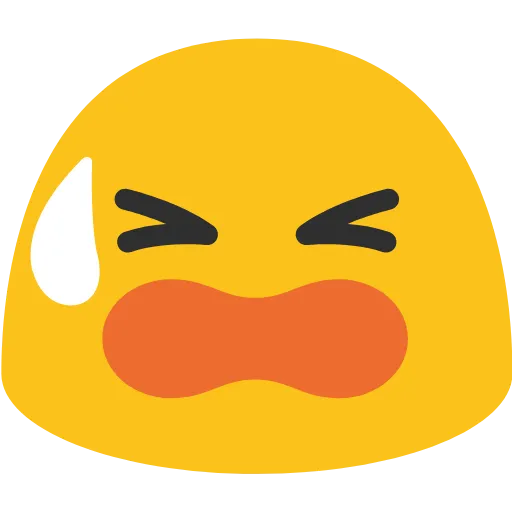 😫 Эмодзи «Blob Emoji Smileys» для Telegram